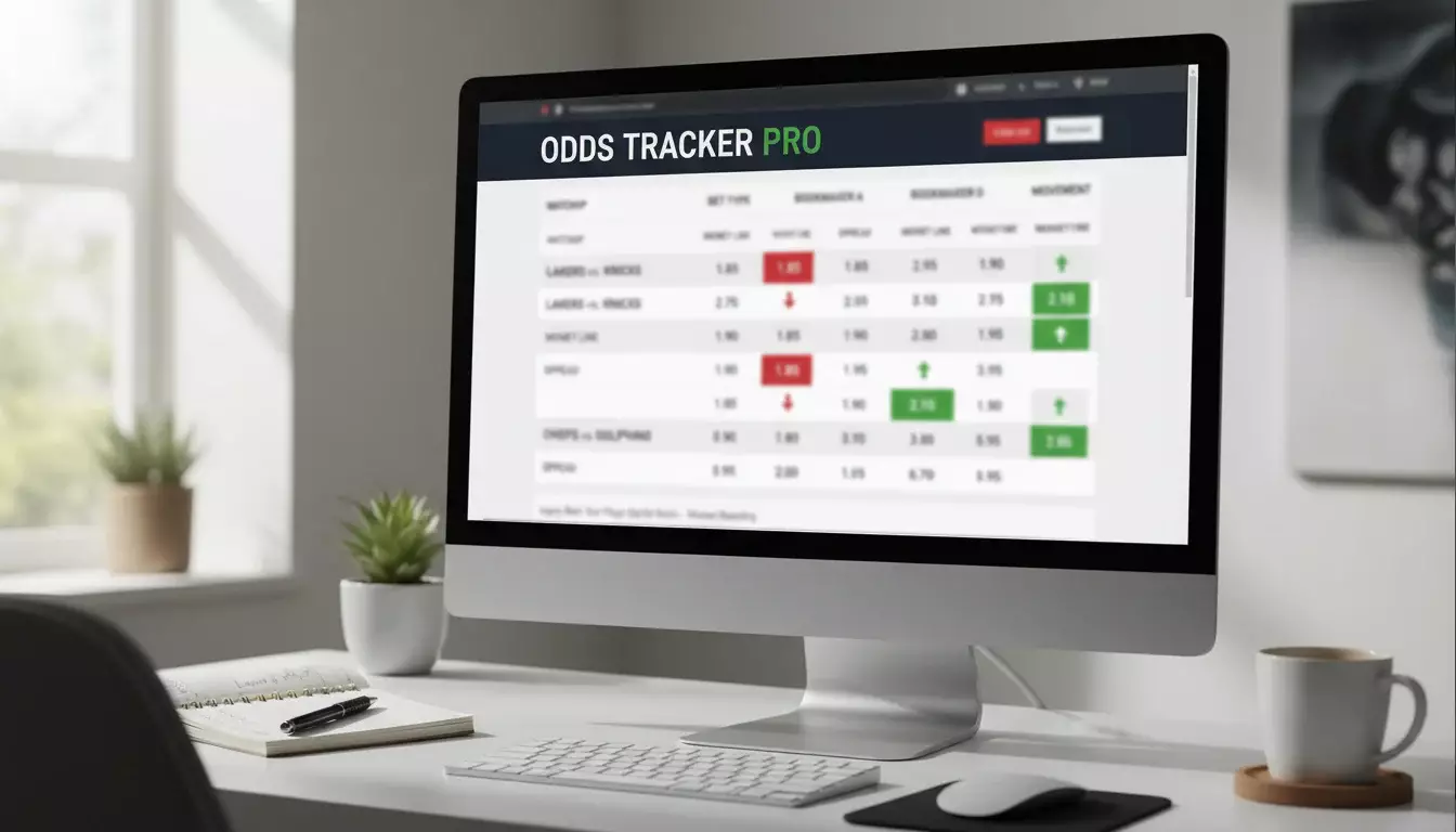 Ecrã mostrando movimento de odds após notícia de lesão