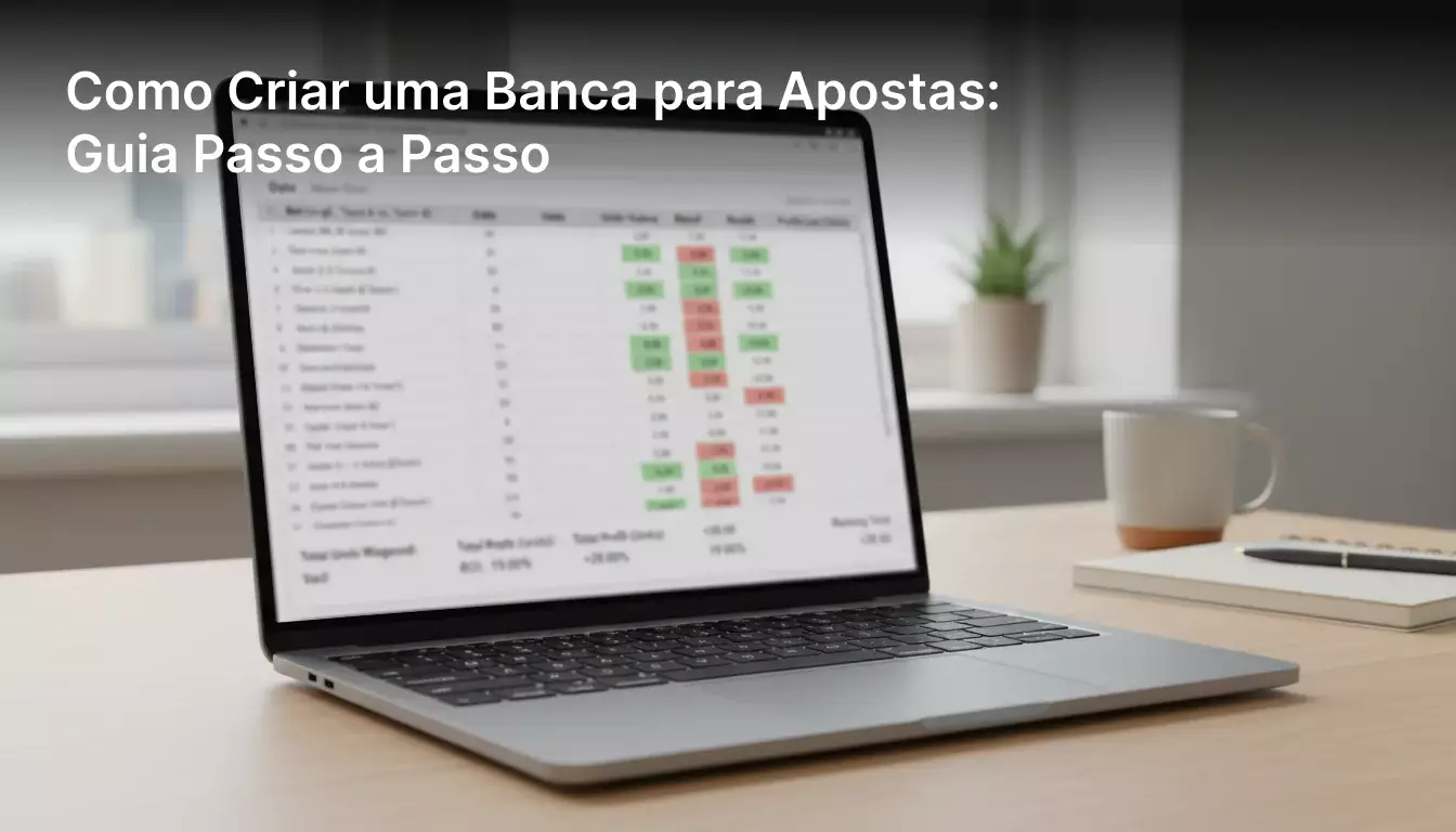 Folha de cálculo com registo de apostas mostrando unidades, ROI e yield